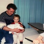 Ashley, Brett and Dana in March 1991.