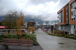 View of street into Squamish, BC. Links to larger photo.