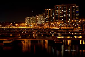 Photo at night in Barrie
