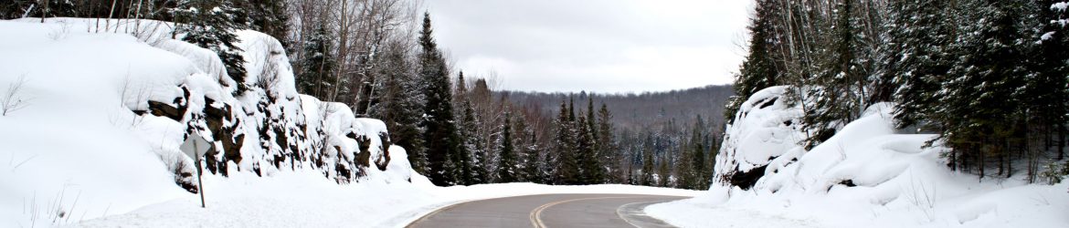 winter photo of highway