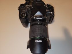 Photo of Pentax lens.